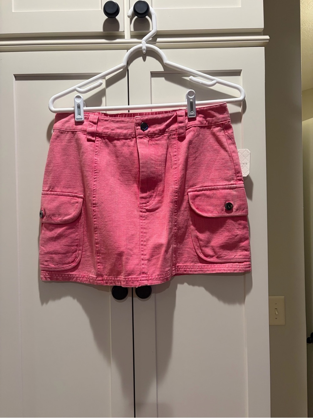 Altar'd State Pink Cargo Pocket Mini Skirt
